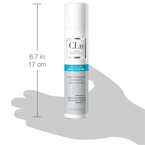 cln skin clarifying acne cleanser effectively prevents breakouts cln skin care