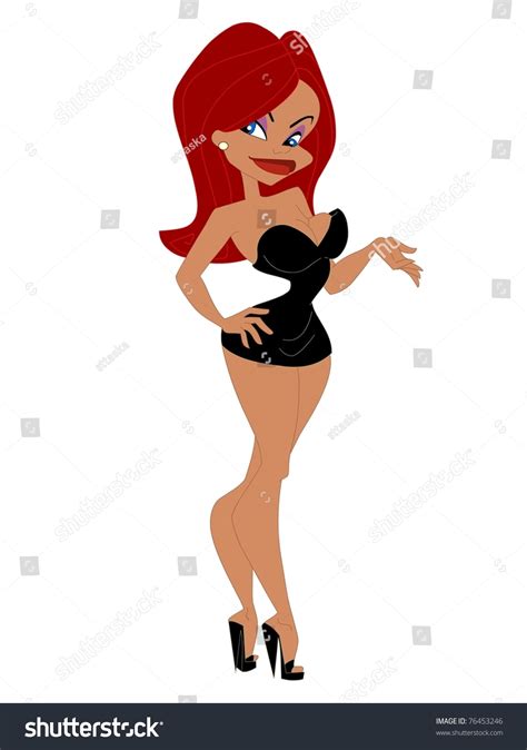 Sexy Cartoon Woman Stock Illustration 76453246 Shutterstock
