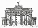 Tor Brandenburger Brandenburg Ausmalbild Lacerda Lilian sketch template