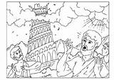 Coloring Babel Tower Large sketch template