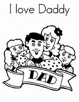 Coloring Dad Pages Family Taking Daddys Shaking Hand sketch template