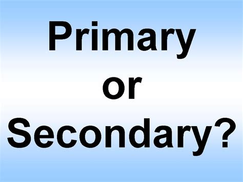 difference  secondary  primary sources