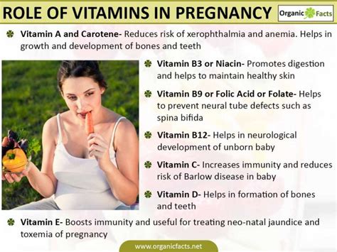 11 important vitamins for pregnancy organic facts