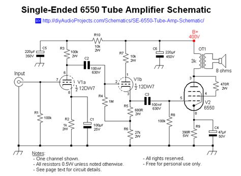 diy solid state guitar amp schematics wiring digital  schematic