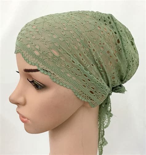 women muslim inner cap arab lace hijab islamic chemo turban hat cover headwear ebay