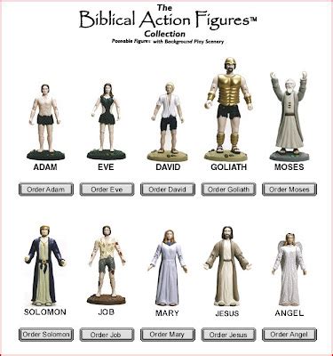 powerofbabel  consideration  religious action figures  bible toys