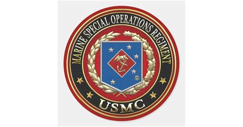 marine special operations regiment msor  classic  sticker zazzle