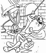 Bugs Bunny Coloring Pages Cartoons Devil Tasmanian Printable Kb Color Books Parentune sketch template