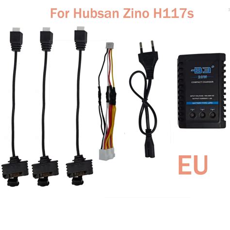 cables cargador de bateria adaptador de cable de carga  hubsan zino hs zino pro