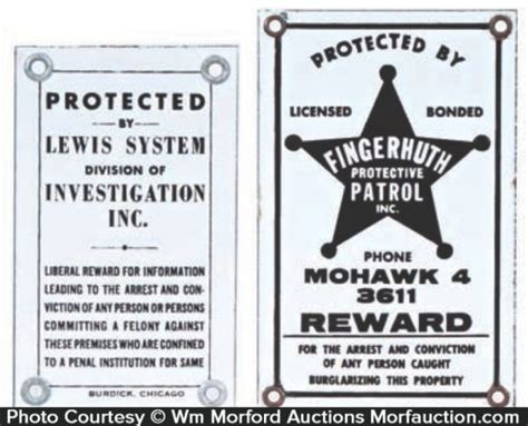 antique advertising porcelain detective agency signs antique