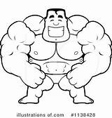 Pages Coloring Body Builder Bodybuilder Clipart Getcolorings Color sketch template