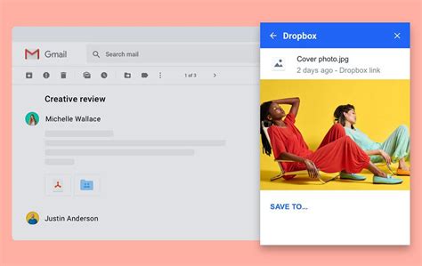 dropbox  gmail add    easier  send  save files slashgear