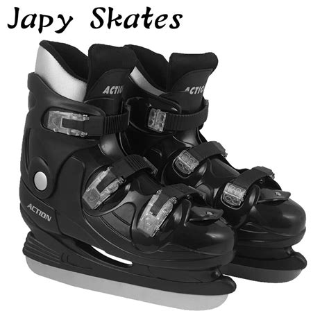 japy skates action ice skates hard boot ice hockey shoes adult child ice skates professional