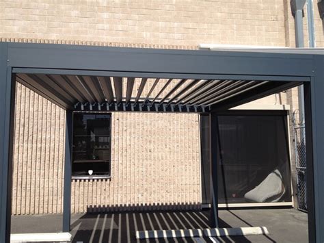 commercial carport  metal louvers los angeles  calshades  awnings