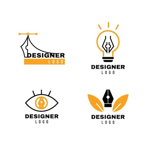 premium vector modern graphic design logo pack