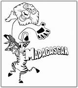 Madagascar Coloring sketch template