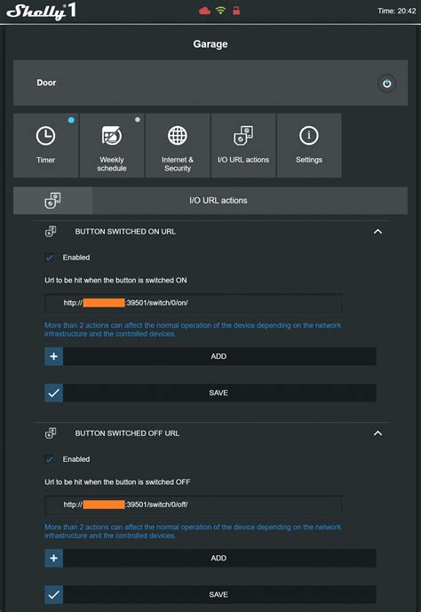 Configure Shelly 1 In 2 2 4 Devices Hubitat