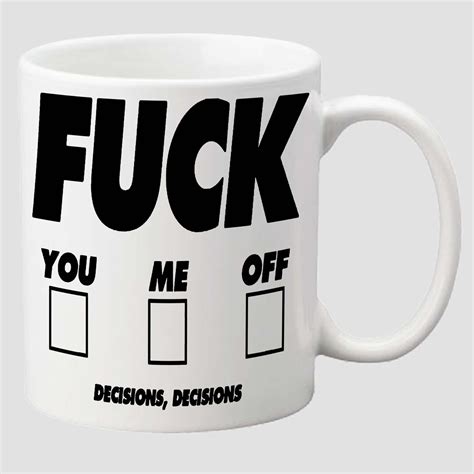 Fuck Off Mug Offensive Novelty Mug Rude Cup T Etsy