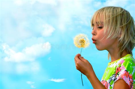 blondy girl stock image image of close eyes lovely