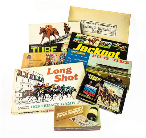 pcs board games vintage horse racing games signature equest