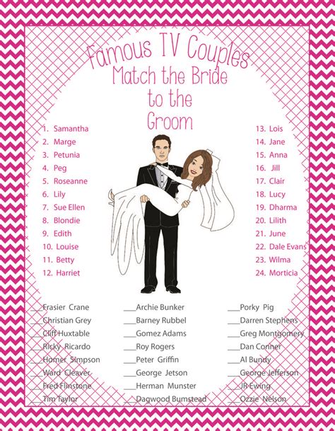 couples shower games printable