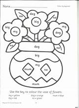 Phonics Coloring Worksheet Sheets Pages Worksheets Kindergarten Jolly Colouring Word Color Using Kids Info Shee Choose Board sketch template