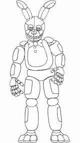 Spring Fnaf Coloring Pages Trap sketch template