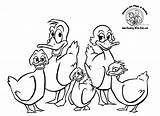 Coloring Ducks Five Little Duck Pages Pond Kids Printable Fairy Family Tale Sheets Drawing Fairytale Colouring Clipart Color Cartoon Print sketch template