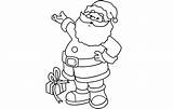 Santa Claus Template Printable Blank Templates Outline Cutouts Stencil Cut Christmas Coloring Colouring Pages Drawing Printablee Via sketch template