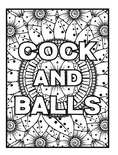 instant  adult cuss word coloring pages etsy