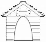 Perro Hondenhok Tekening Colorear Doghouse Caseta Edificios Woof Kayeswain Zoeken Kleurplaten Party sketch template
