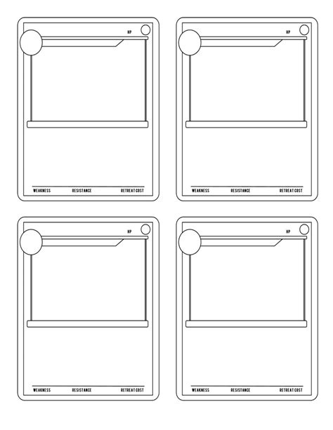 printable pokemon card template