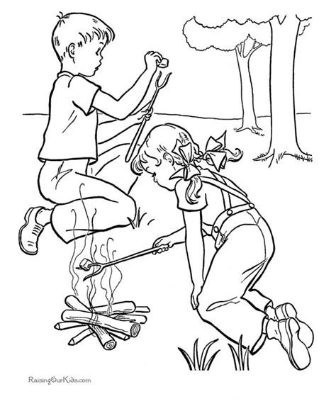 images  camping coloring pages  pinterest
