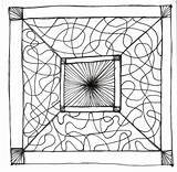 Zentangle Simple Patterns Easy Stencils Zentangles Coloring Pages January sketch template