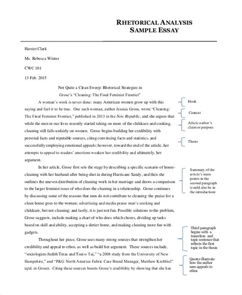 analysis essay examples   ms word