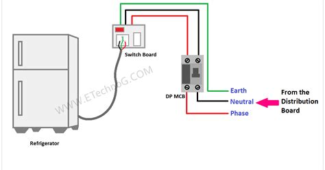 refrigerator wiring diagram  internal connection etechnog