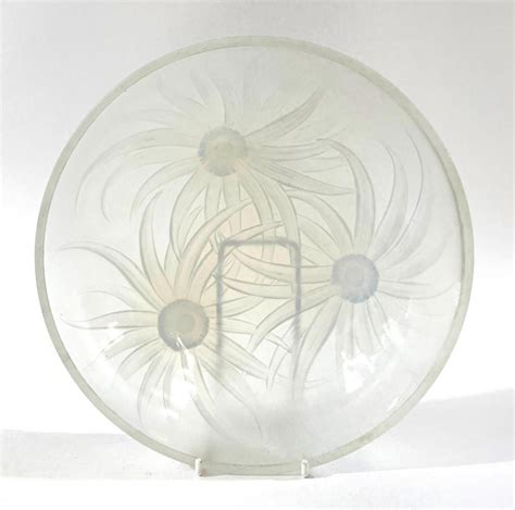 Etling Opalescent Glass Sunflower Bowl 22 Cm French Glass