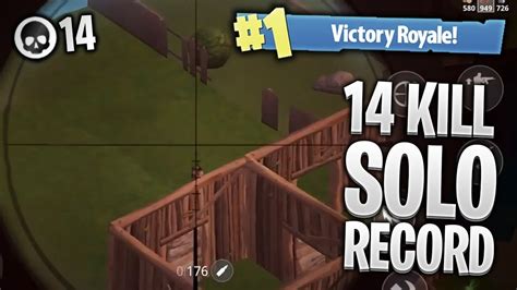 kill solo record pro fortnite mobile gameplay