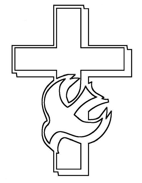 missions cross coloring pages