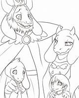 Undertale Coloring Pages Family Asriel Collab Toriel Deviantart Chara Frisk Sans Asgore Anime Template Sketch Dreemurr Drawings sketch template