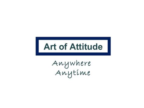 art  attitude