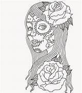 Coloring Pages Adult Skull Visit Adults sketch template