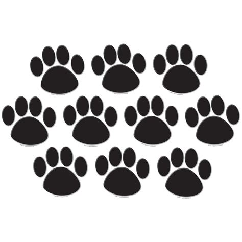 black paw prints accents tcr teacher created resources