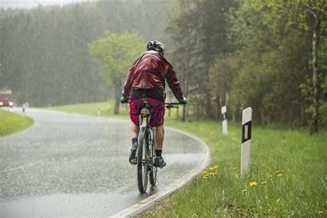 ride  bike   rain   stay safe healthy