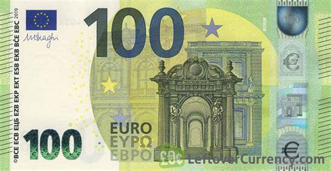 euros banknote  series exchange   cash today