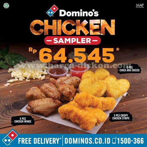 promo dominos pizza terbaru menu  dominos chicken sampler rp