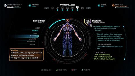 Mass Effect Andromeda Guide Profile Bonuses Mass Effect