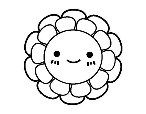childish small flower coloring page coloringcrewcom