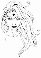 Coloring Woman Superhero Pages Wonder Catwoman Girl Drawing Girls Printable Women Female Hero Kids Superheroes Template Colouring Sheets Super Color sketch template