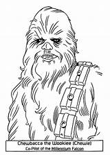 Wars Star Chewbacca Coloring Character Pages Printable War Colouring Dibujo Wookie Template Kids A4 Pdf Categories Templates sketch template